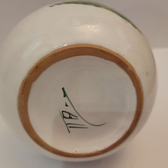 Vintage Italian Art Pottery Pitcher With Sheep & Tree Design - Picture 8 of 9